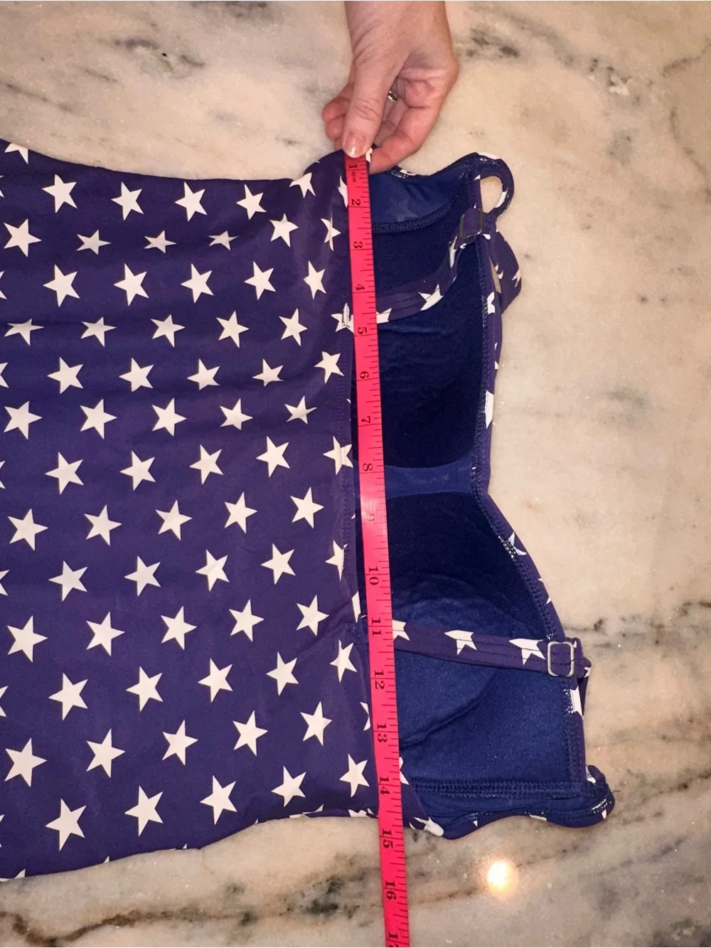 Nip Tuck Size 10 Navy‎ Star Print One-Piece Swimsuit